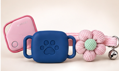 Kit Collar Artesanal + Funda + Localizador | Gato, Perro raza pequeña