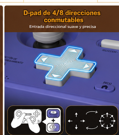 Control Retro IINE con Joystick Hall Effect | Switch, Steam Deck y Móvil