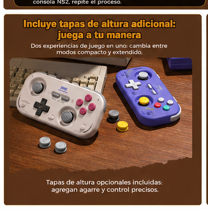 Control Retro IINE con Joystick Hall Effect | Switch, Steam Deck y Móvil