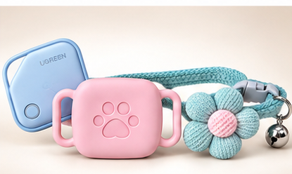Kit Collar Artesanal + Funda + Localizador | Gato, Perro raza pequeña