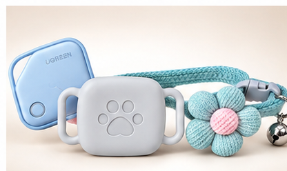 Kit Collar Artesanal + Funda + Localizador | Gato, Perro raza pequeña