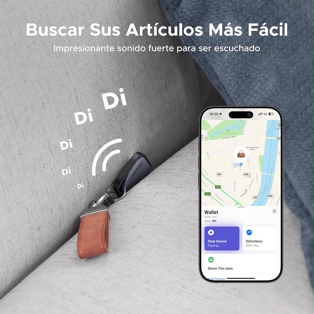 UGREEN FineTrack Localizador Inteligente4Pack Compatible solo con Apple Find My