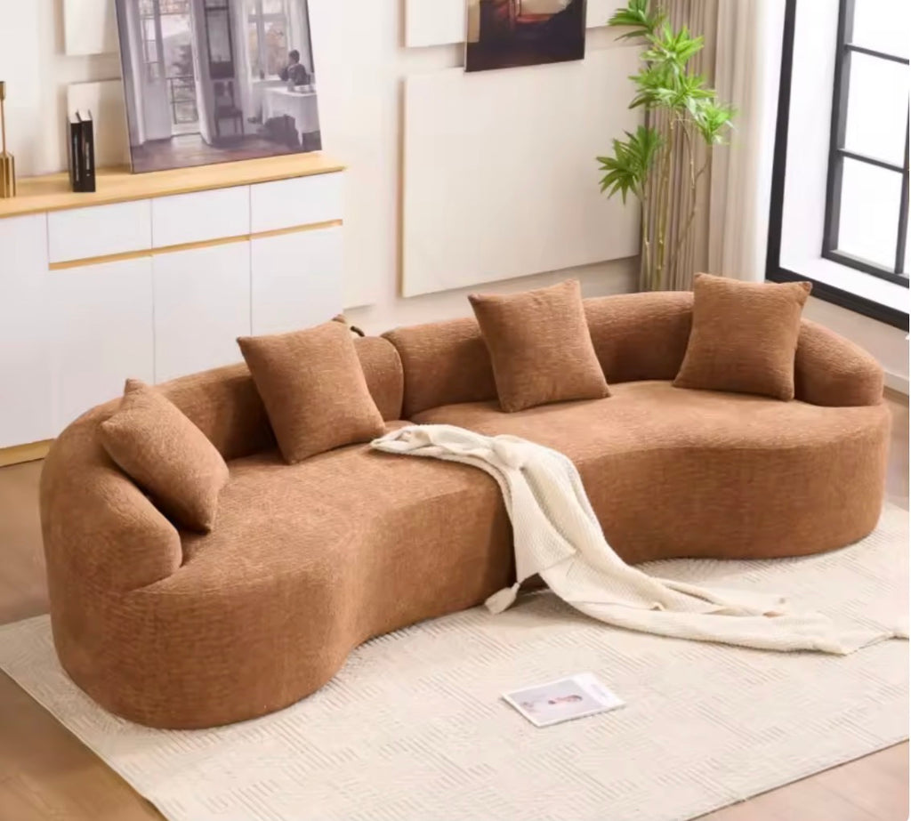 Sofá Modular Curvo | 2.8m | Camel