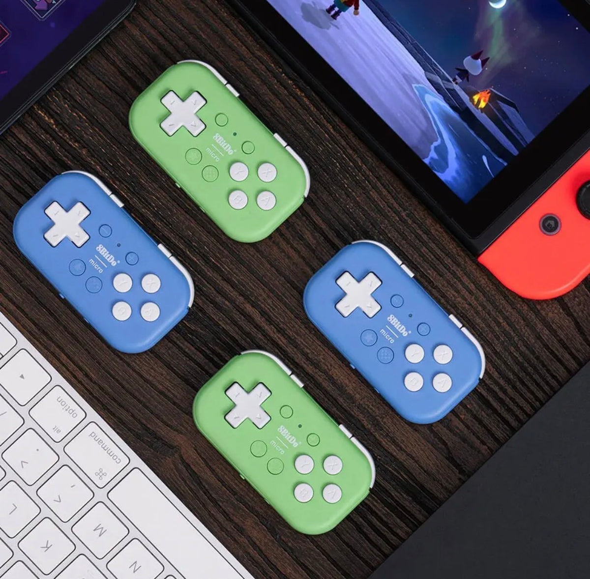 Control Bluetooth 8BitDo Micro Inalámbrico Verde