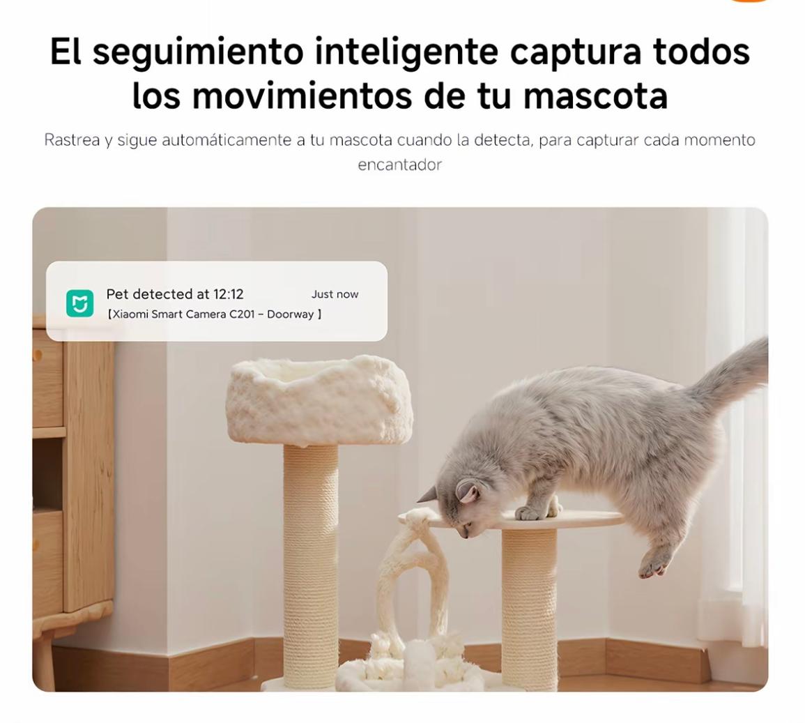 Cámara Xiaomi C201 | Full HD 360°  | Vigila lo que Más Quieres desde Donde Estés