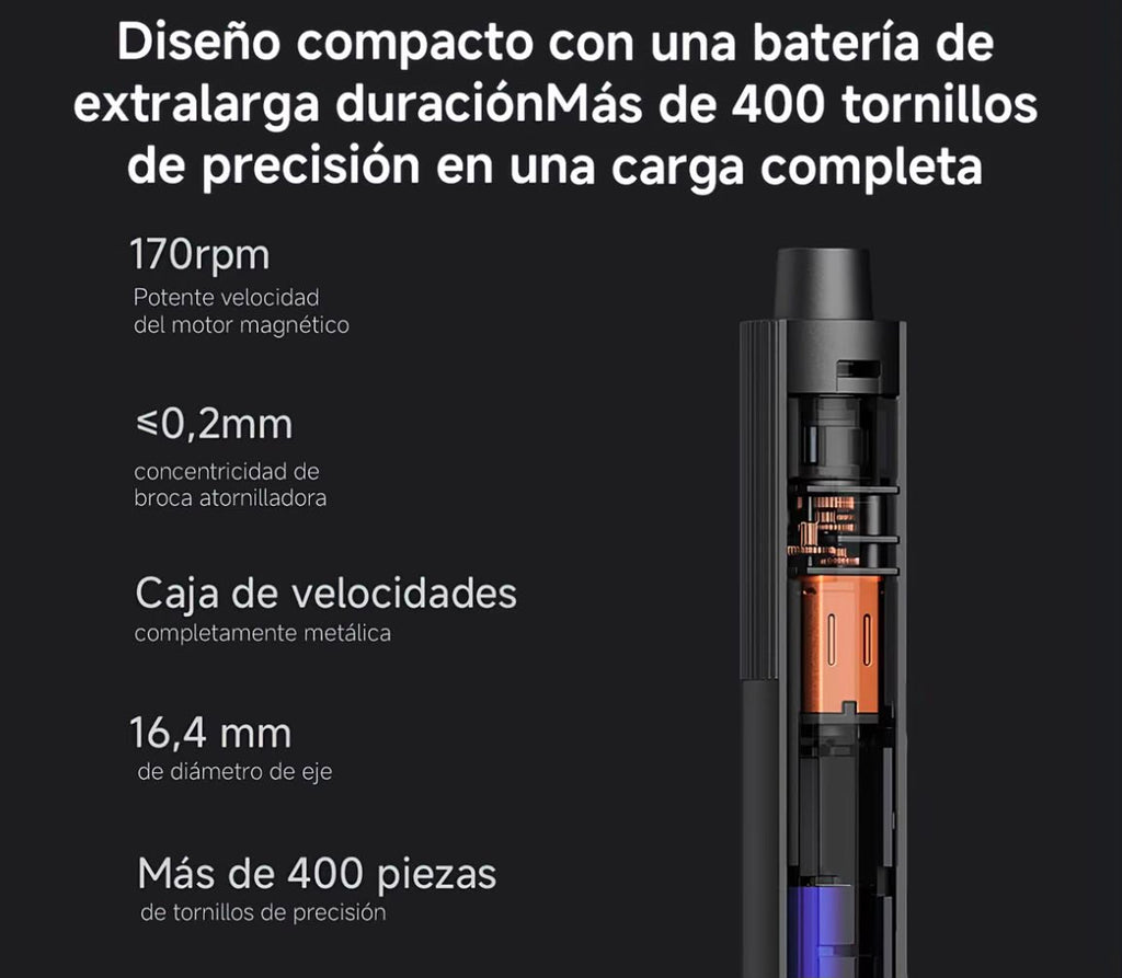 Destornillador Eléctrico de Precisión Xiaomi | Set 24 Puntas