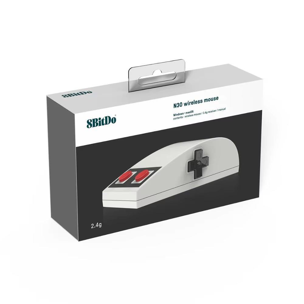 Ratón inalámbrico 8BitDo N30 con botón de navegación D-pad panel táctil 3D | Windows Mac