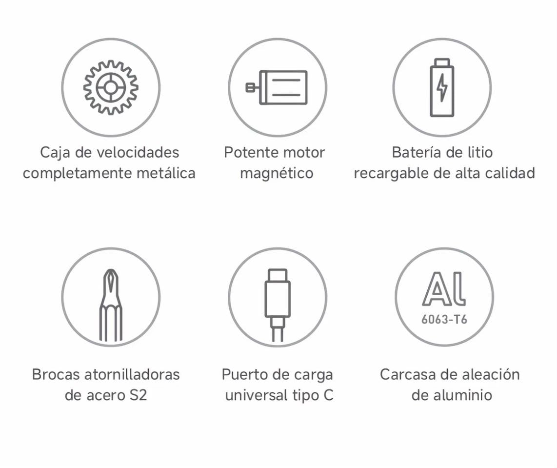 Destornillador Eléctrico de Precisión Xiaomi | Set 24 Puntas