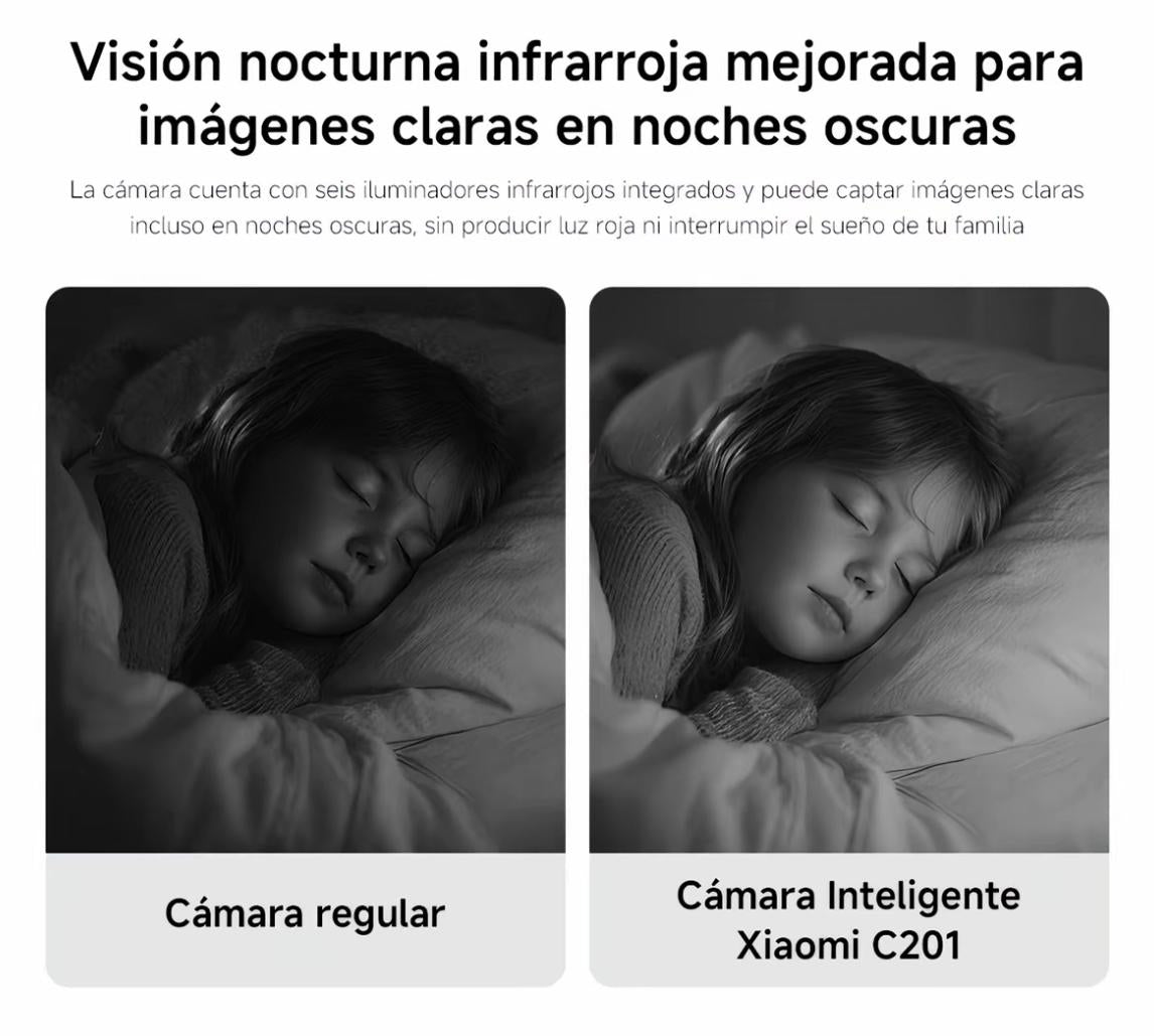 Cámara Xiaomi C201 | Full HD 360°  | Vigila lo que Más Quieres desde Donde Estés