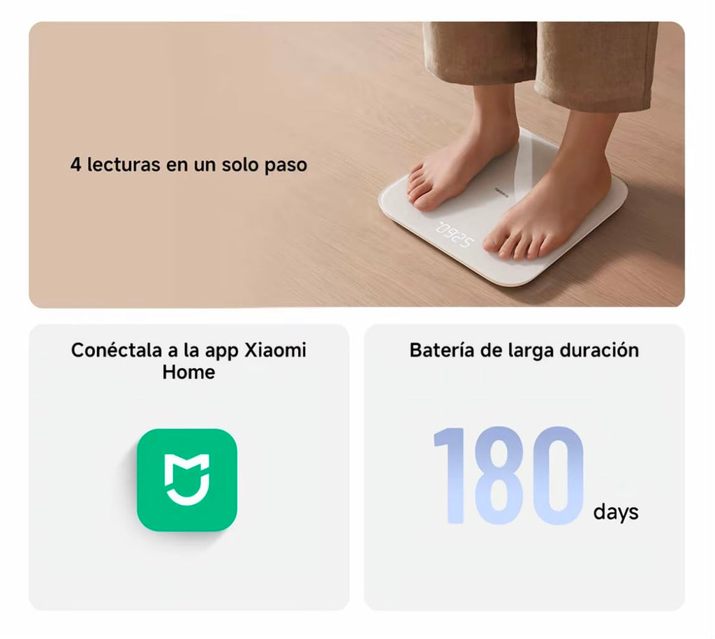 Báscula Inteligente Xiaomi Mi Body Composition Scale S200 | Bluetooth