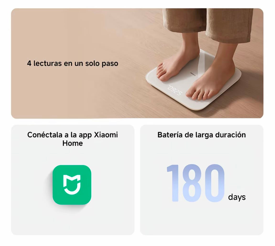 Báscula Inteligente Xiaomi Mi Body Composition Scale S200 | Bluetooth