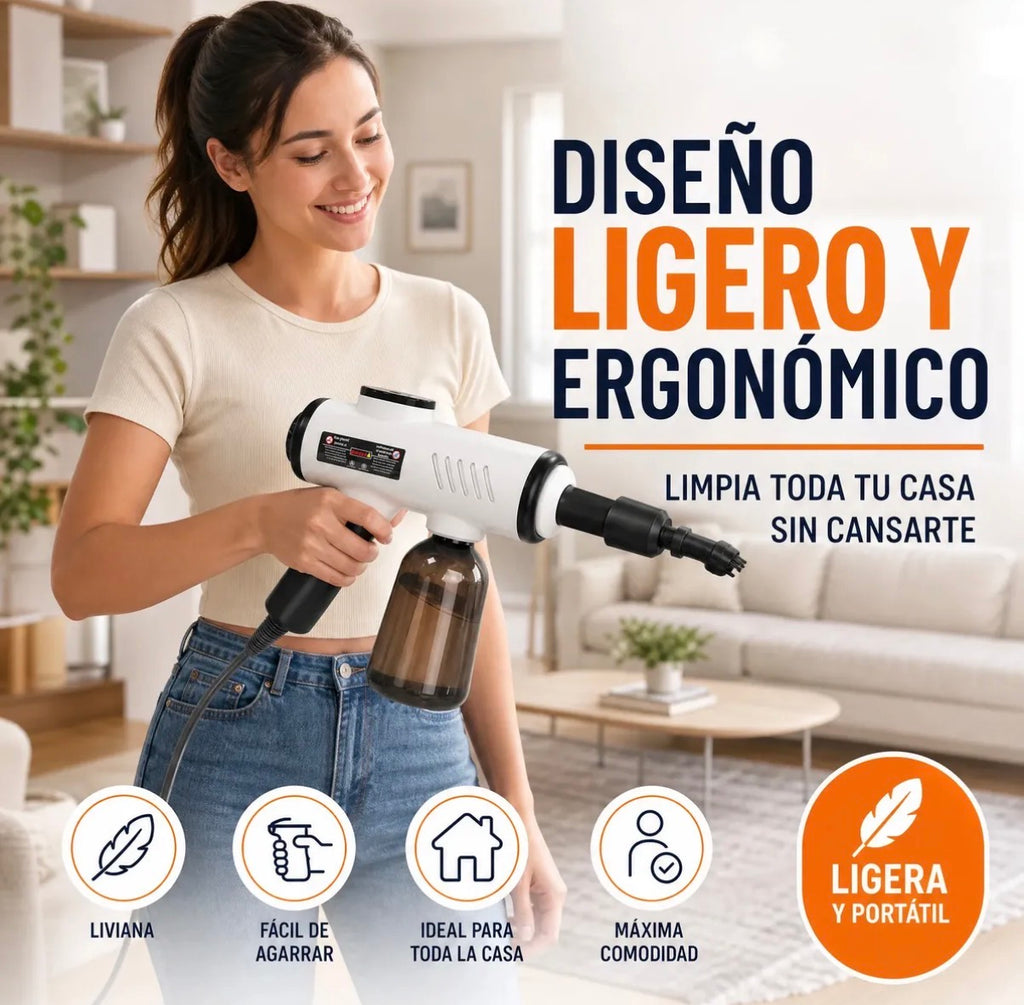 Vaporizador Portátil 1500W | Alta Presión y Calentamiento en 15 seg.