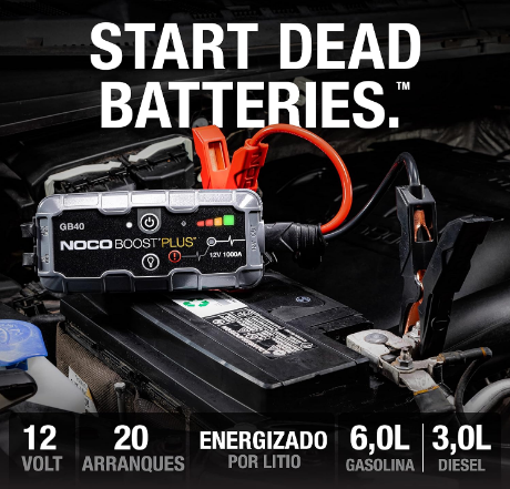 Arrancador de Batería Portátil NOCO Boost Plus GB40 | 1000A 12V