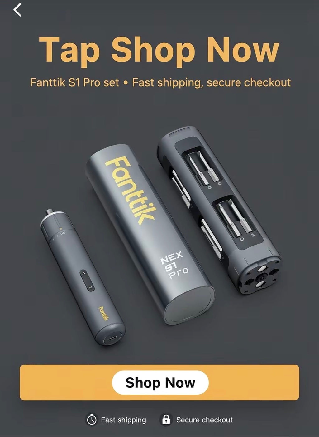 ⚡ Destornillador Eléctrico Inalámbrico Fanttik NEX S1 Pro — Potencia en la palma de tu mano
