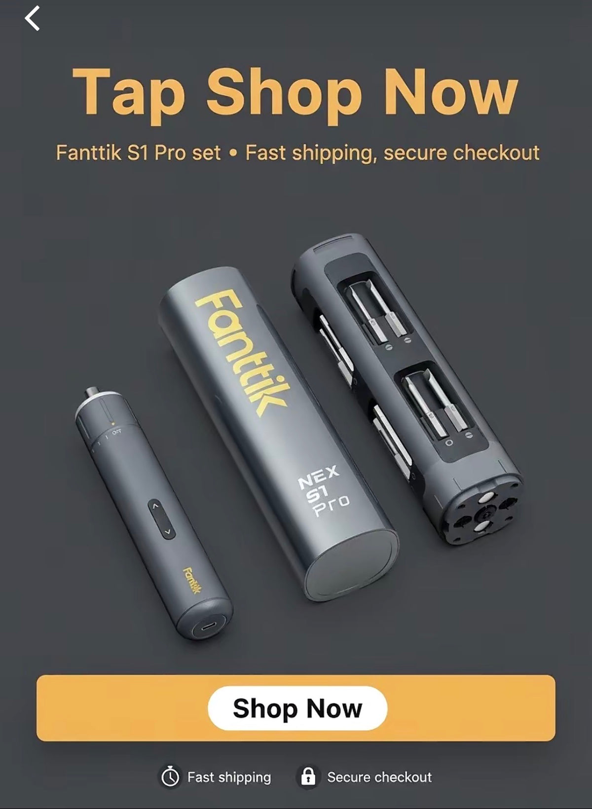 ⚡ Destornillador Eléctrico Inalámbrico Fanttik NEX S1 Pro — Potencia en la palma de tu mano