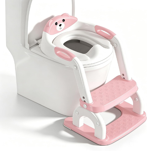 Asiento de Entrenamiento para Baño con Escalera Antideslizante