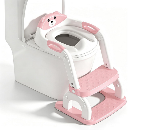 Asiento de Entrenamiento para Baño con Escalera Antideslizante