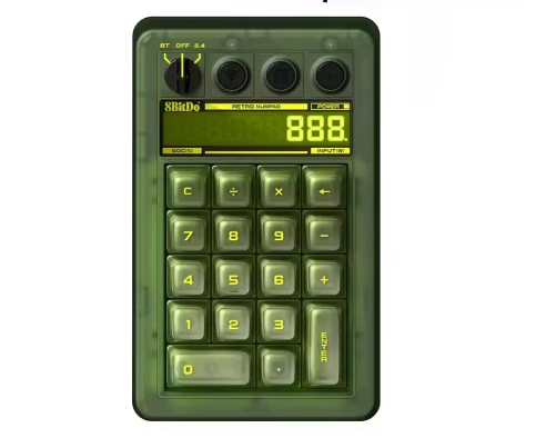 Teclado Mecánico Retro 8BitDo Bluetooth | 18 Teclas | Windows, IOS, Android