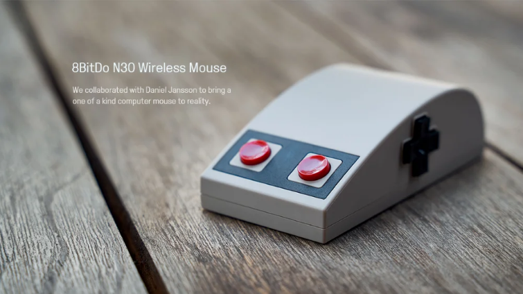 Ratón inalámbrico 8BitDo N30 con botón de navegación D-pad panel táctil 3D | Windows Mac