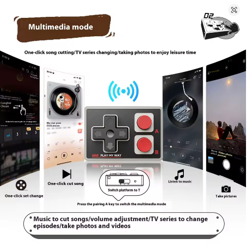 Control Inalámbrico IINE Gamebrick Mini | Bluetooth para iPhone y Android