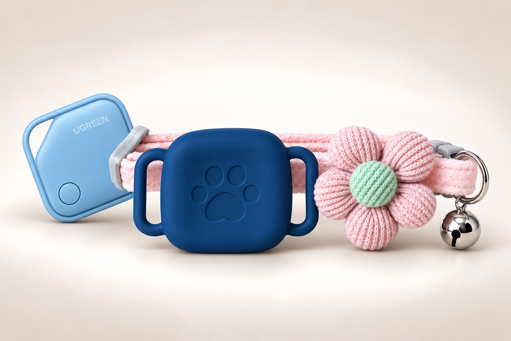 Kit Collar Artesanal + Funda + Localizador | Gato, Perro raza pequeña