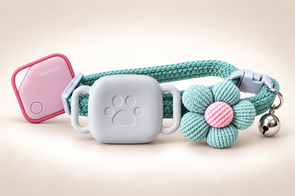 Kit Collar Artesanal + Funda + Localizador | Gato, Perro raza pequeña