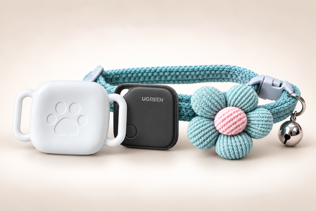 Kit Collar Artesanal + Funda + Localizador | Gato, Perro raza pequeña