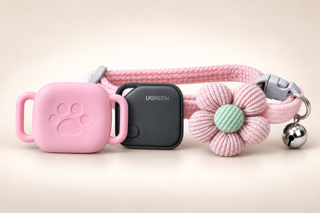 Kit Collar Artesanal + Funda + Localizador | Gato, Perro raza pequeña