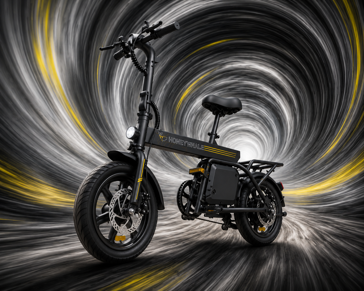 Bicicleta Eléctrica Plegable HONEYWHALE B20-4 | Motor 440W | Llantas 14"