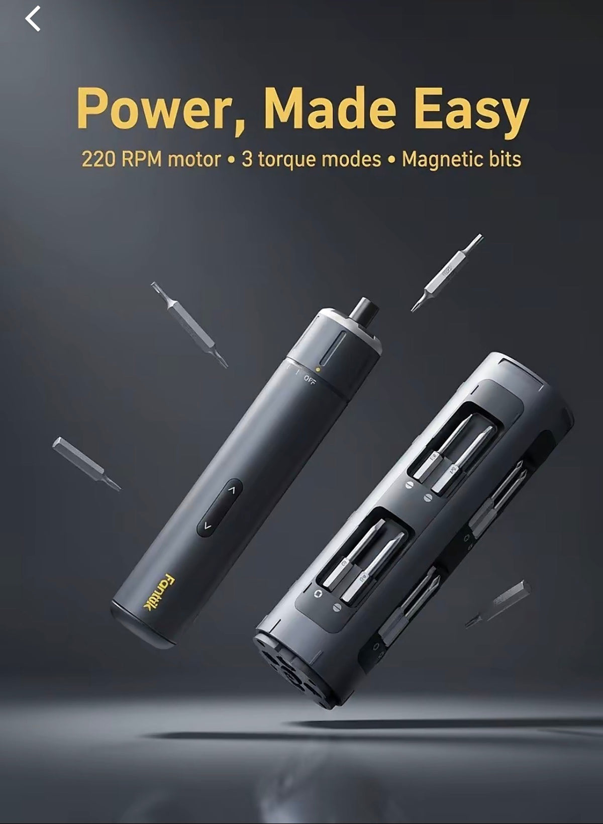 ⚡ Destornillador Eléctrico Inalámbrico Fanttik NEX S1 Pro — Potencia en la palma de tu mano