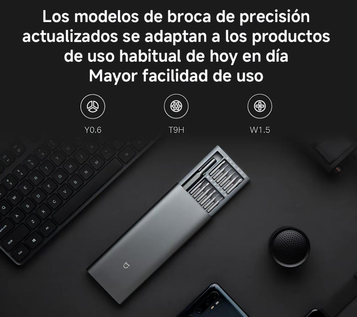Mi Precision Screwdriver Kit | 24 Puntas para Todo lo que Necesitas