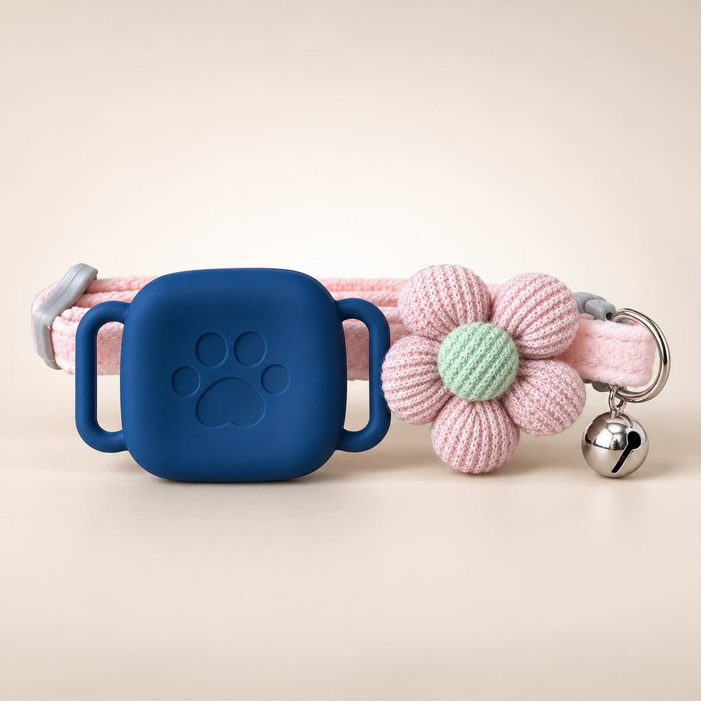 Kit Collar Artesanal + Funda + Localizador | Gato, Perro raza pequeña