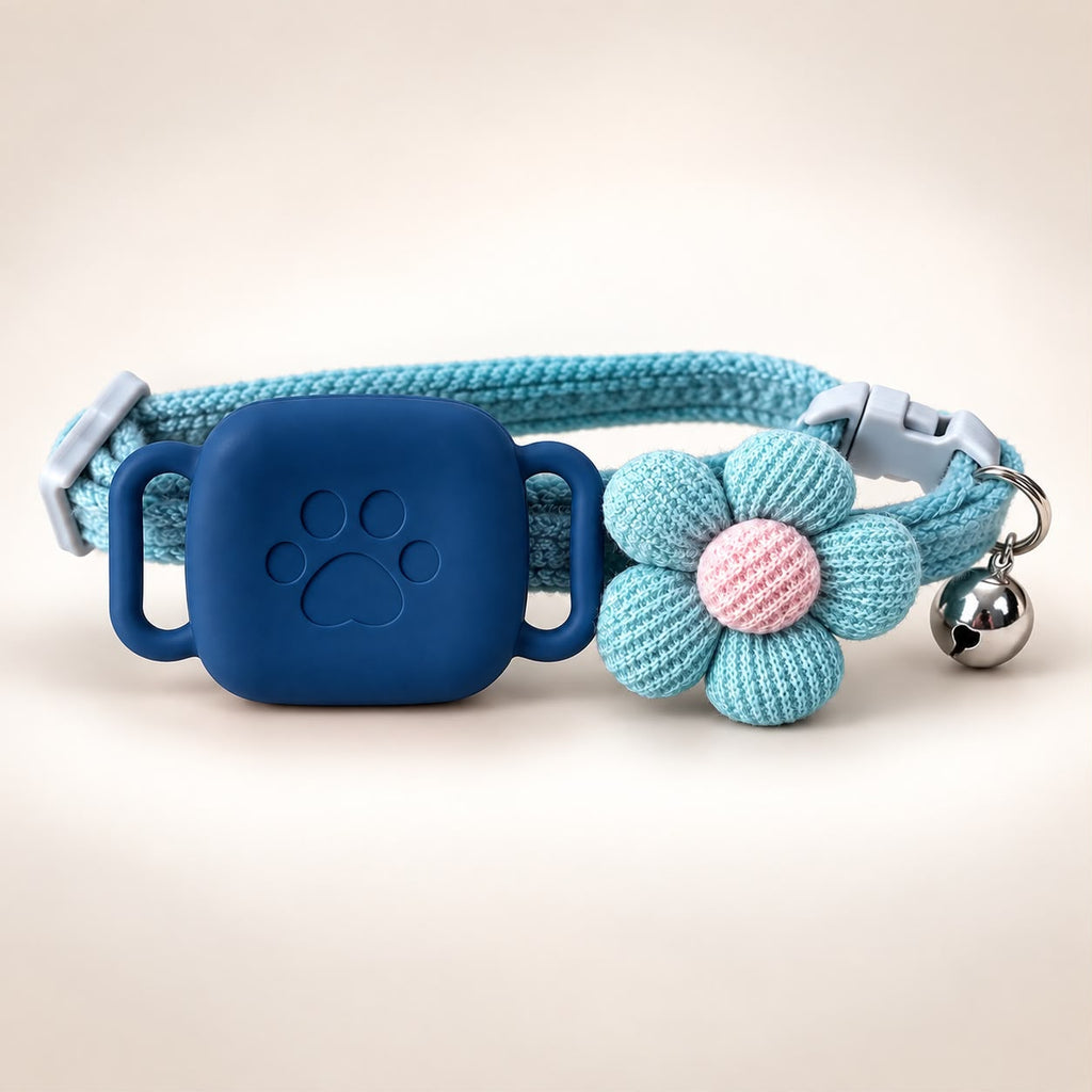 Kit Collar Artesanal + Funda + Localizador | Gato, Perro raza pequeña