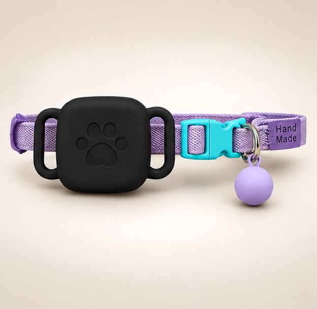 Kit Collar Artesanal + Funda + Localizador | Gato, Perro raza pequeña