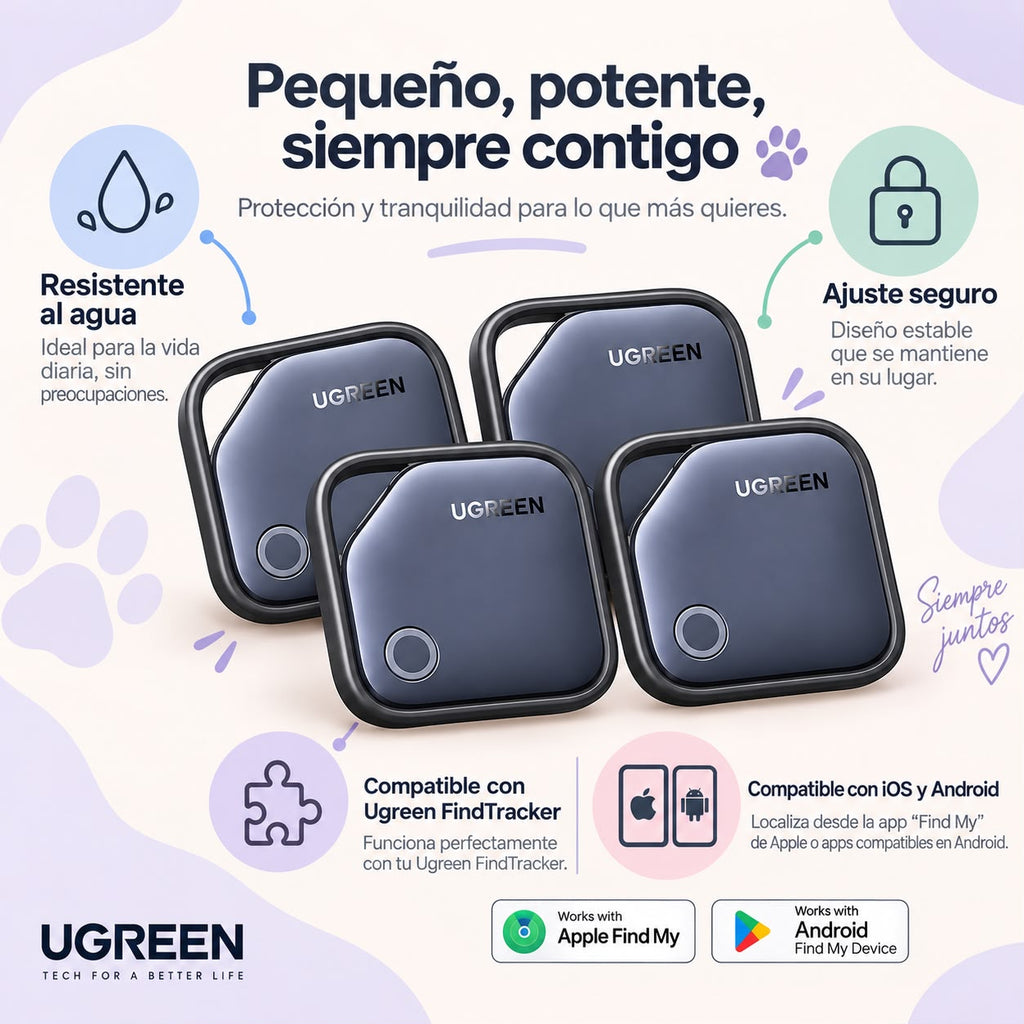 Kit Collar Artesanal + Funda + Localizador | Gato, Perro raza pequeña