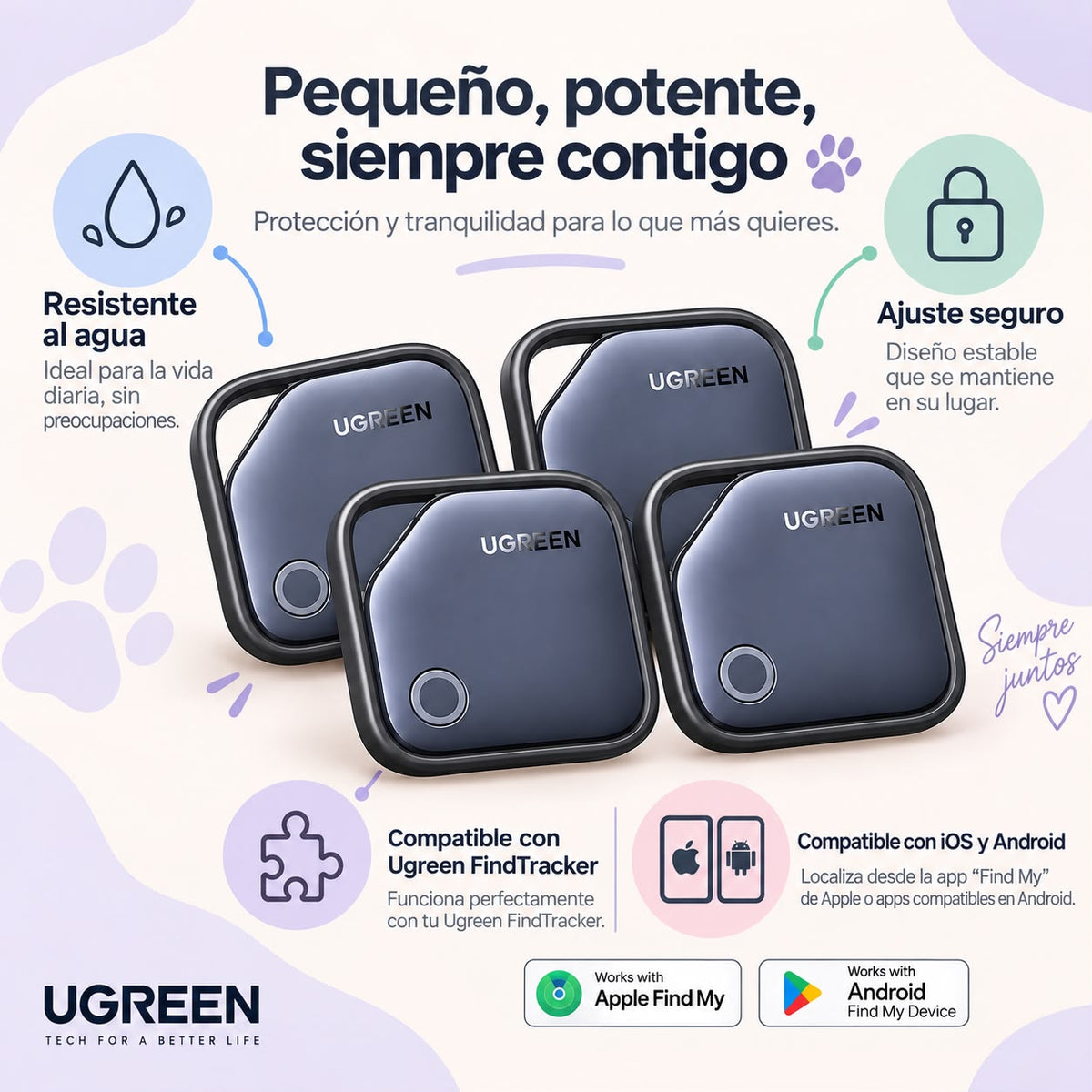Kit Collar Artesanal + Funda + Localizador | Gato, Perro raza pequeña