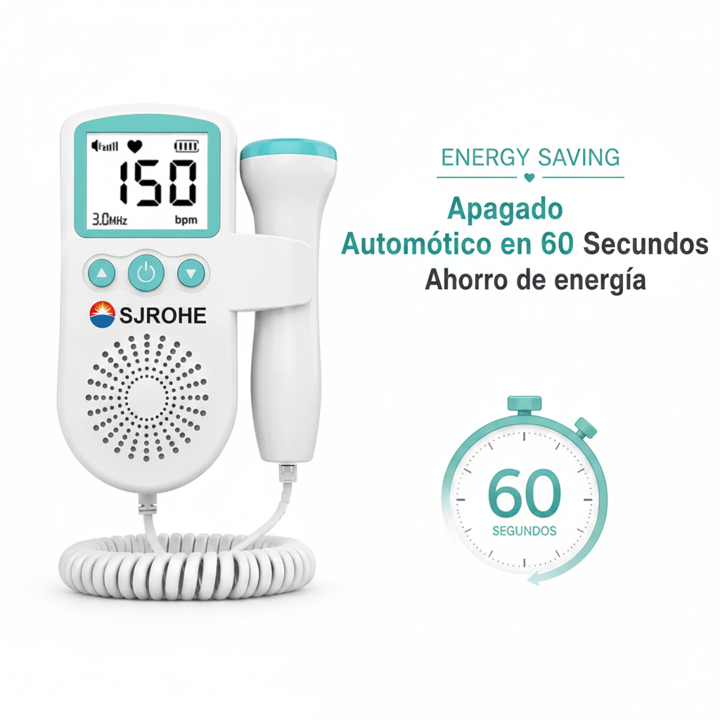 Doppler Fetal - Apagado Automático 60 Segundos (Español)