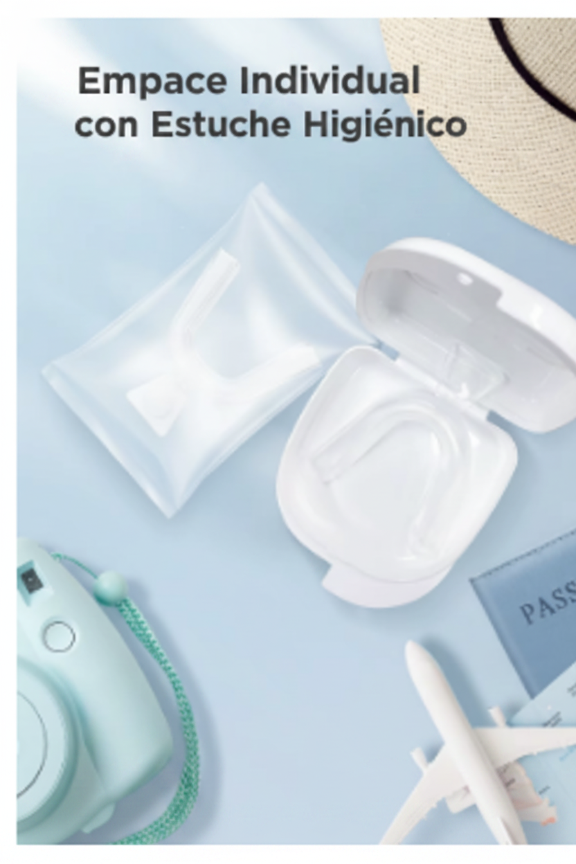 Protector Bucal Moldeable para Bruxismo | Pack 10 Guardas + Estuche