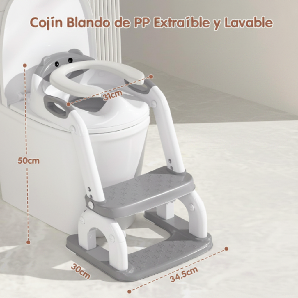 Entrenador de Baño - Cojín Blando con Medidas