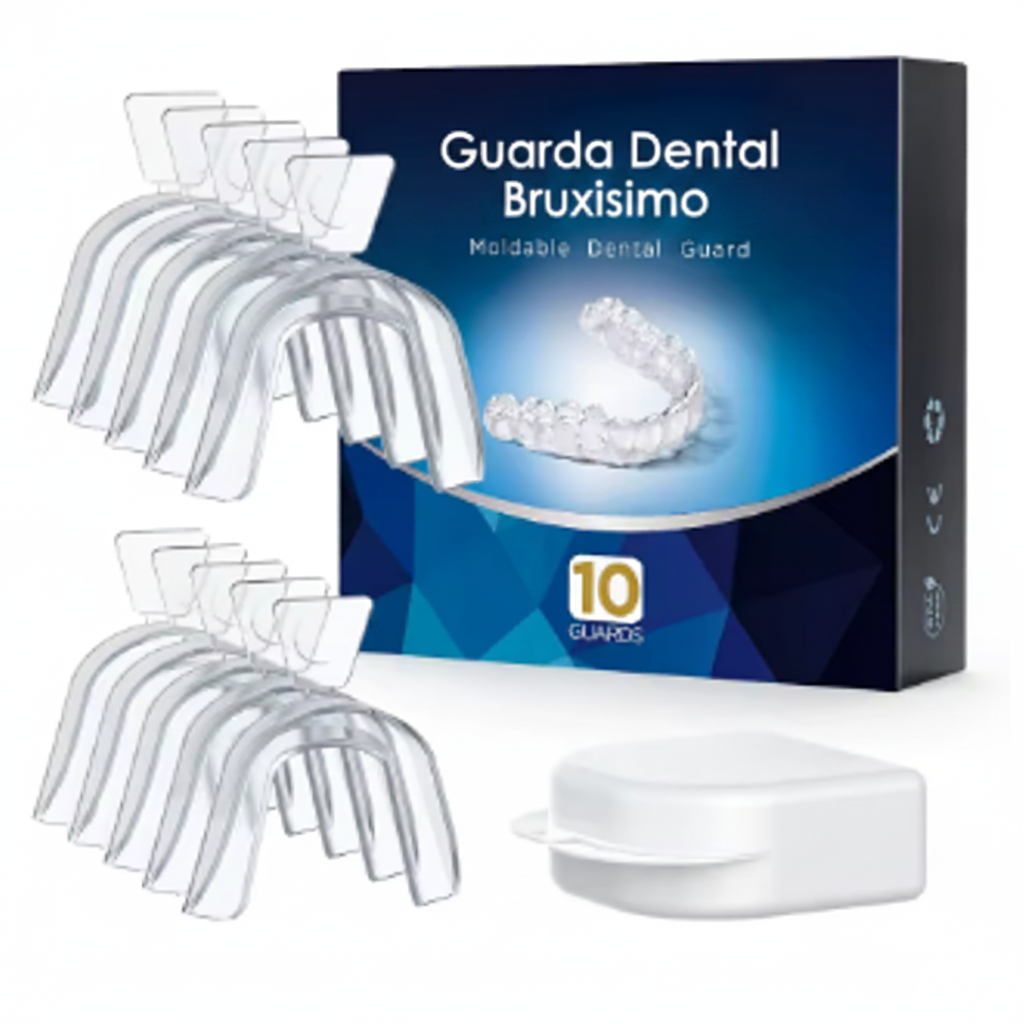 Protector Bucal Moldeable para Bruxismo | Pack 10 Guardas + Estuche