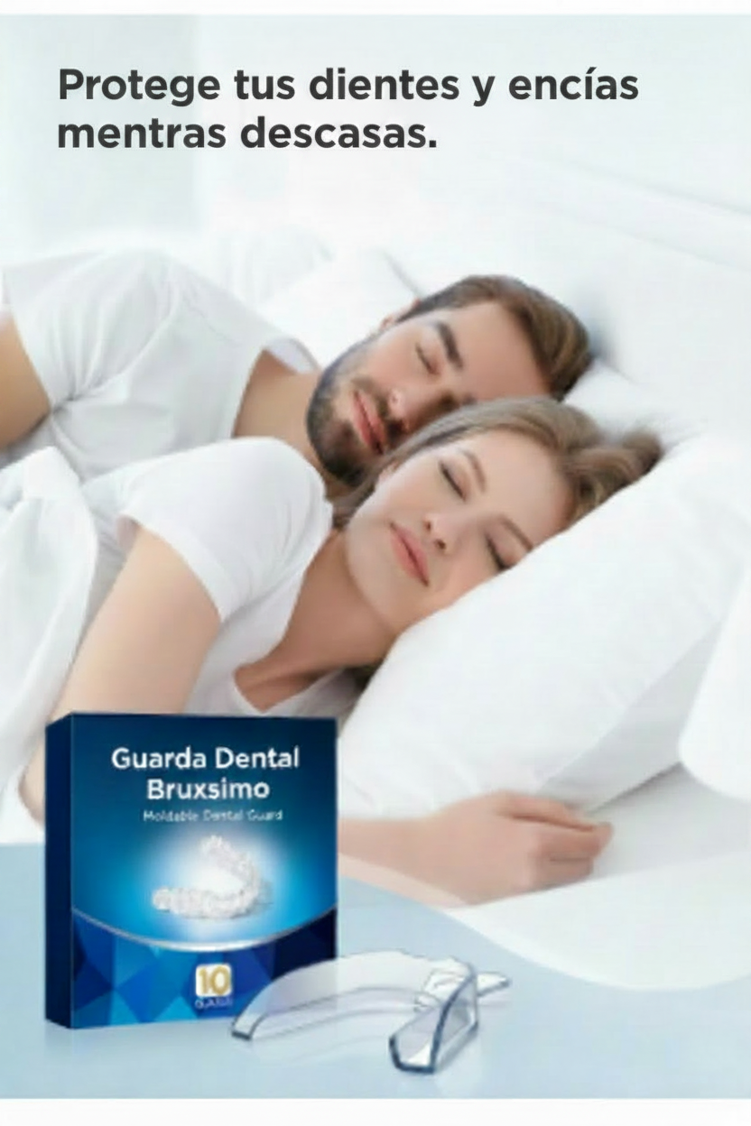 Protector Bucal Moldeable para Bruxismo | Pack 10 Guardas + Estuche