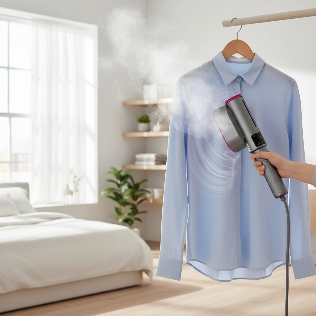 Plancha de Vapor Portátil 1200W | Deja de Salir Como si Durmieras Vestido