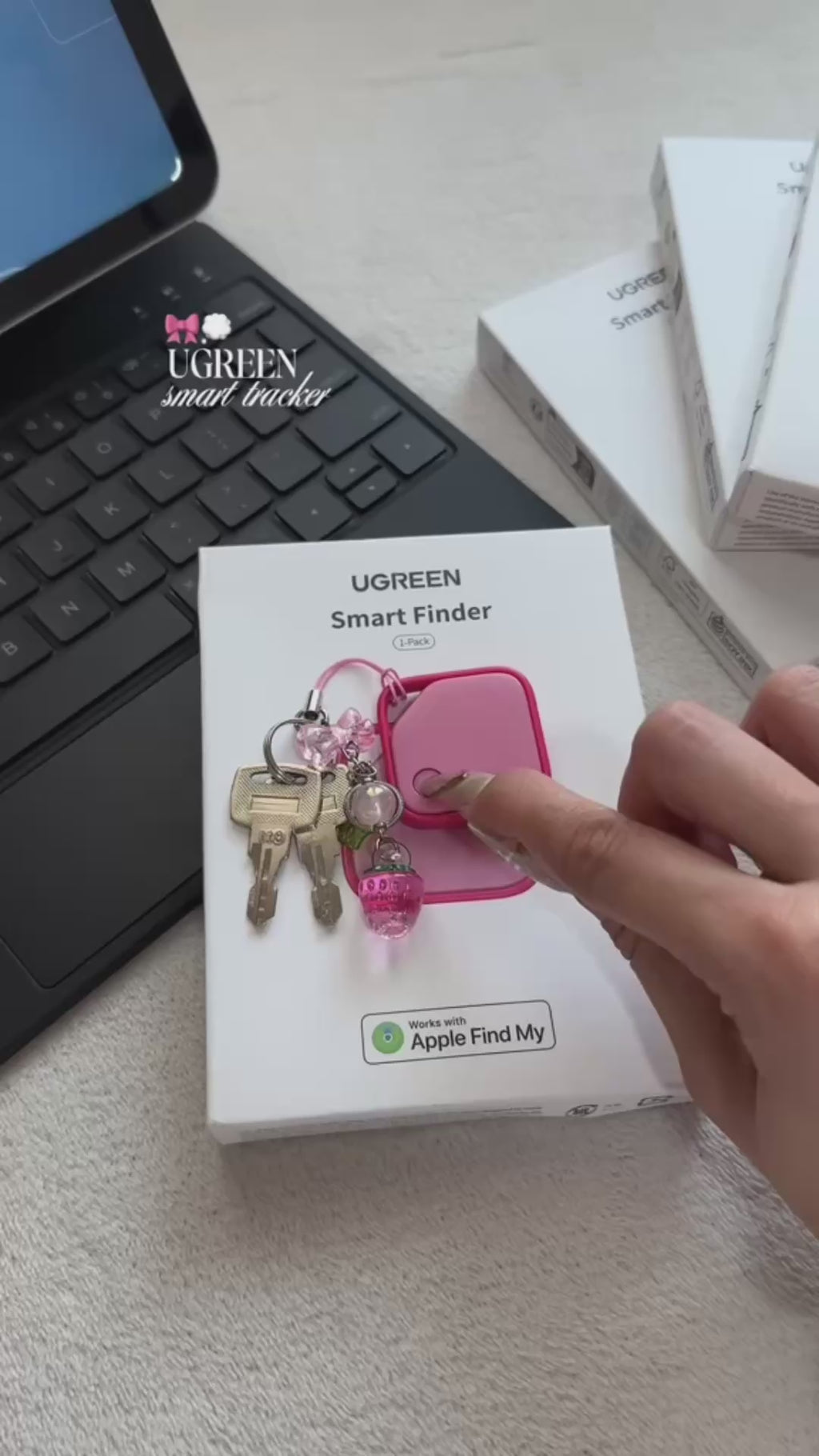 UGREEN FineTrack Localizador Inteligente 1Pack Compatible con Apple Find My