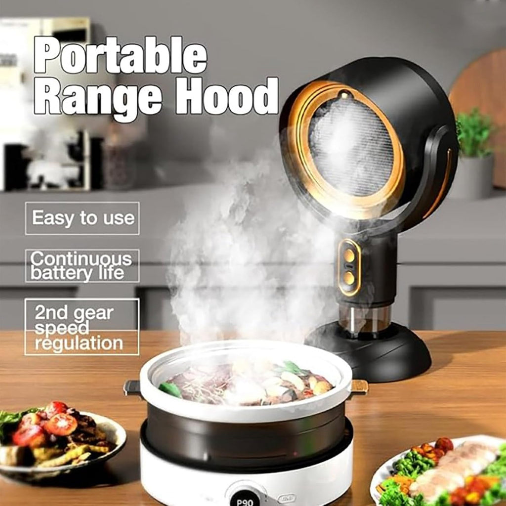 Purificador de Aire Portátil con Extractor — Ángulo Ajustable 15°, Sensor de Olores y Bajo Ruido