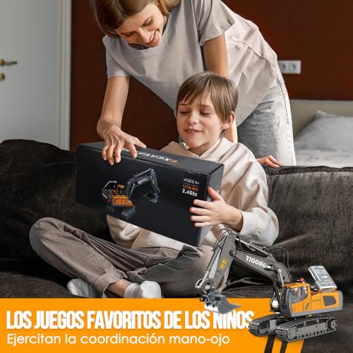Vehículos RC 1:20 Aleación — Excavadora, Bulldozer y Volteo | Individual, Dúo o Set