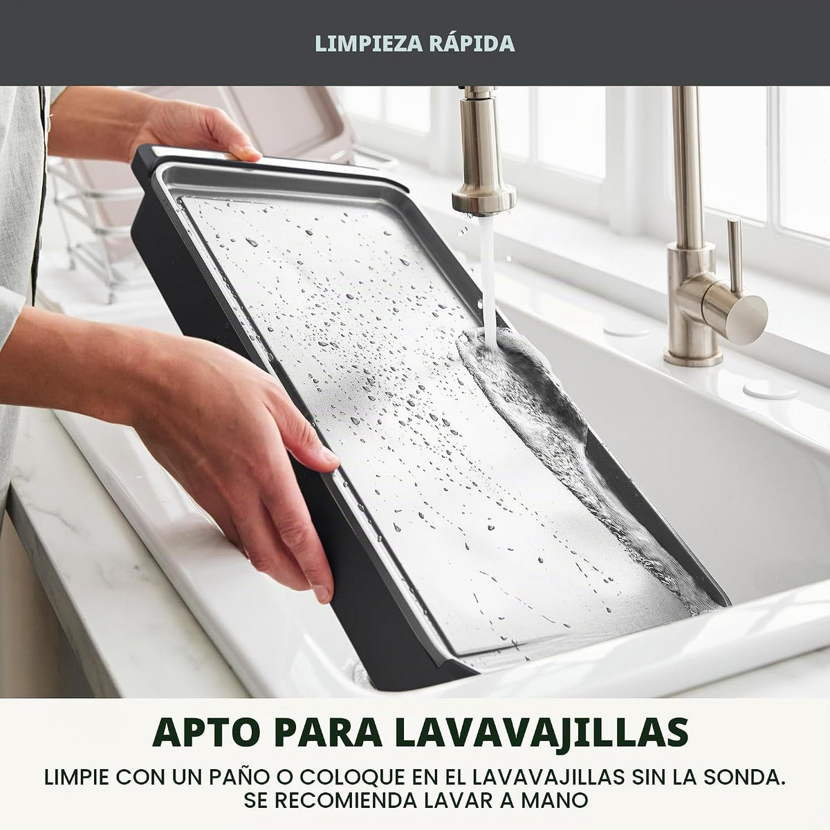 Plancha Eléctrica GreenPan | Antiadherente de Cerámica sin PFAS – Superficie 10.5 x 20"