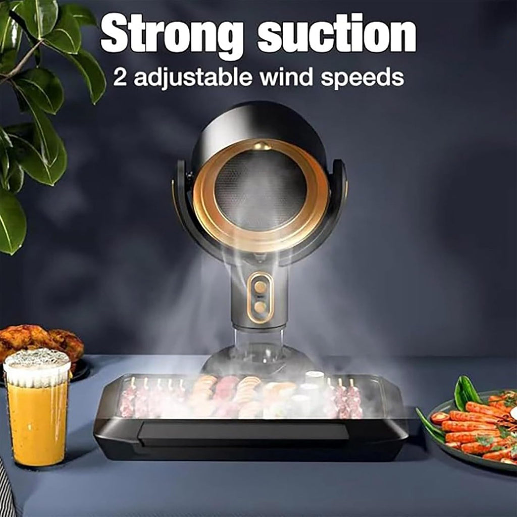 Purificador de Aire Portátil con Extractor — Ángulo Ajustable 15°, Sensor de Olores y Bajo Ruido