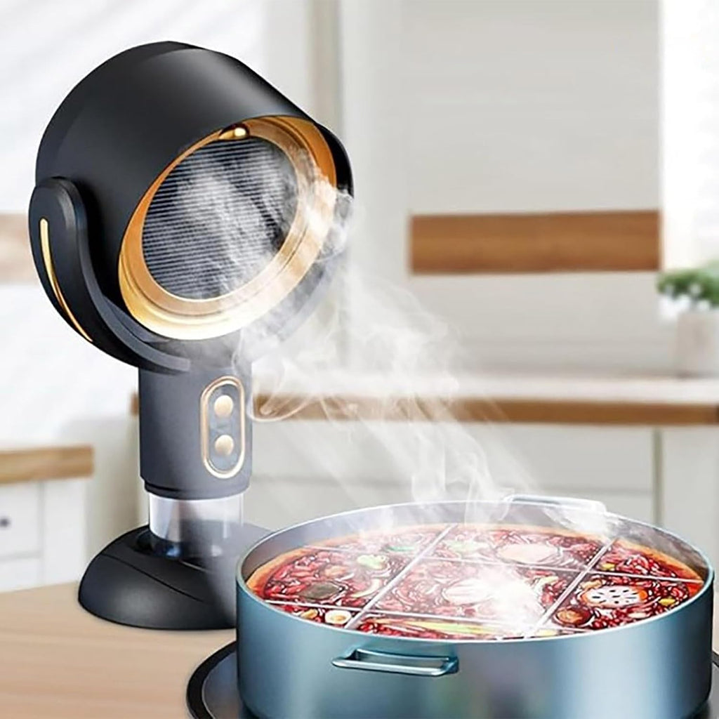 Purificador de Aire Portátil con Extractor — Ángulo Ajustable 15°, Sensor de Olores y Bajo Ruido