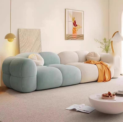 Sillón Nube 1.6 m — Tela Suave | Envío Comprimido al Vacío