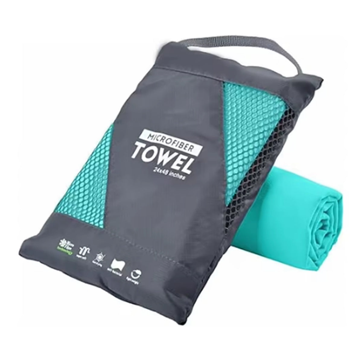 2 pack Toalla de Microfibra para Natación, Gym, Playa 50cm x 100cm Varios colores